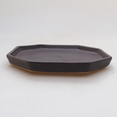 Bonsai Tablett 13 - 11 x 11 x 1,5 cm, schwarz matt - 2