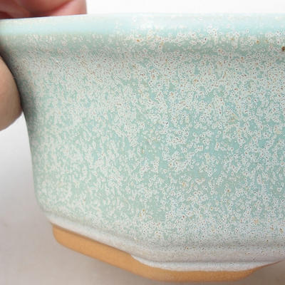 Keramik Bonsai Schüssel H 14 - 17,5 x 17,5 x 6,5 cm, Grün - 2