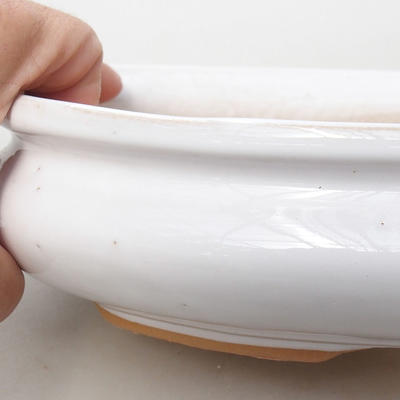 Bonsaischale aus Keramik H 15 - 26,5 x 17 x 6 cm, Weiß - 2
