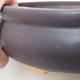 Keramische Bonsai-Schale H 21 - 23 x 23 x 7 cm, schwarz matt - 2/3