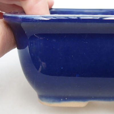 Keramische Bonsai-Schale H 38 - 12 x 10 x 5,5 cm, Blau - 2