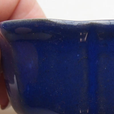 Keramik Bonsai Schüssel H 95 - 7 x 7 x 4,5 cm, Blau - 2