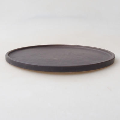 Bonsai-Untertasse H 21 - 21,5 x 21,5 x 1,5 cm, schwarz matt - 2