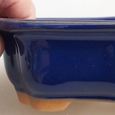 Ceramic bonsai bowl H 51 - 17.5 x 13.5 x 5.5 cm, blue - 2