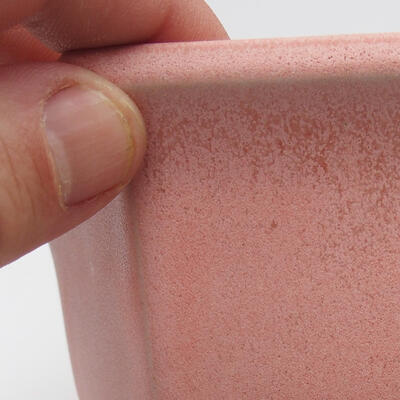Bonsaischale aus Keramik 11 x 13 x 8 cm, Farbe rosa - 2