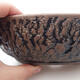 Keramik-Bonsaischale 22 x 22 x 6,5 cm, Farbe rissig - 2/3