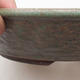 Keramische Bonsai-Schale 25,5 x 25,5 x 5,5 cm, Farbe grün - 2/3
