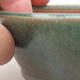 Keramische Bonsai-Schale 11 x 11 x 4 cm, Farbe grün - 2/3