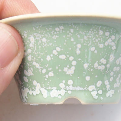 Mini Bonsai Schüssel 7 x 7 x 3 cm, Farbe grün - 2