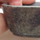 Keramische Bonsai-Schale 12 x 9 x 2,5 cm, graue Farbe - 2/4