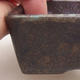 Keramische Bonsai-Schale 9 x 7 x 4 cm, graue Farbe - 2/4