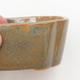Keramische Bonsai-Schale 12 x 9,5 x 4,5 cm, Farbe grau-rostig - 2/3