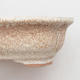 Keramik Bonsai Schüssel 14 x 11 x 4 cm, beige Farbe - 2/3