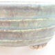 Keramische Bonsai-Schale 10,5 x 9 x 4,5 cm, Farbe braun-grün - 2/3