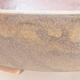 Keramische Bonsai-Schale 14 x 13 x 3,5 cm, Farbe braun - 2/3