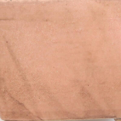 Keramik-Bonsaischale 13 x 13 x 8,5 cm, Farbe rosa - 2