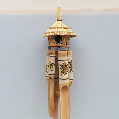 Bambus-Glockenspiel-Dosenschildkröte 110 cm - 2
