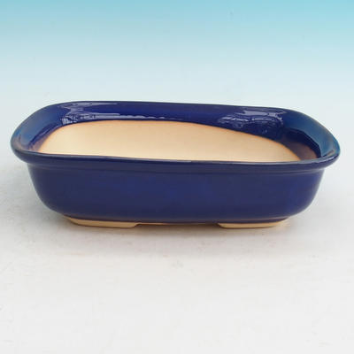 Bonsaischale aus Keramik H 08 - 24,5 x 18 x 7 cm, blau - 24,5 x 18 x 7 cm - 2