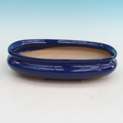 Bonsaischale aus Keramik H 15 - 26,5 x 17 x 6 cm, blau - 26,5 x 17 x 6 cm - 2