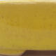 Keramik-Bonsaischale 9,5 x 8,5 x 3 cm, Farbe gelb - 2/3