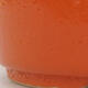 Keramik-Bonsaischale 9,5 x 8,5 x 3 cm, Farbe Orange - 2/3