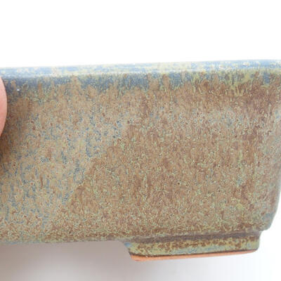 Bonsaischale aus Keramik 10,5 x 8 x 3,5 cm, Farbe braun - 2