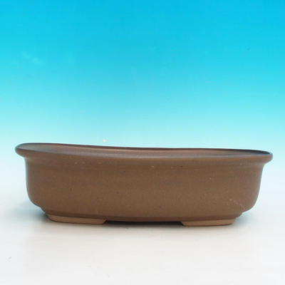Keramik Bonsai Schüssel H 10 - 37 x 27 x 10 cm, braun - 37 x 27 x 10 cm - 2