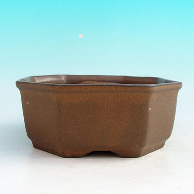 Keramik Bonsai Schüssel H 13 - 11,5 x 11,5 x 4,5 cm, braun - 11,5 x 11,5 x 4,5 cm - 2