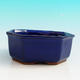 Keramik Bonsai Schüssel H 13 - 11,5 x 11,5 x 4,5 cm, blau - 11,5 x 11,5 x 4,5 cm - 2/3