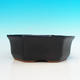 Keramik Bonsai Schüssel H 14 - 17,5 x 17,5 x 6,5 cm, schwarz - 17,5 x 17,5 x 6,5 cm - 2/3