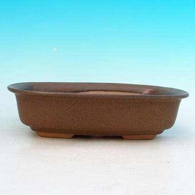 Bonsaischale aus Keramik H 02 - 19 x 13,5 x 5 cm, braun - 19 x 13,5 x 5 cm - 2