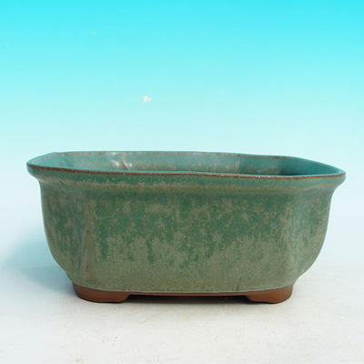 Bonsaischale aus Keramik H 31 - 14,5 x 12,5 x 6 cm, grün - 14,5 x 12,5 x 6 cm - 2
