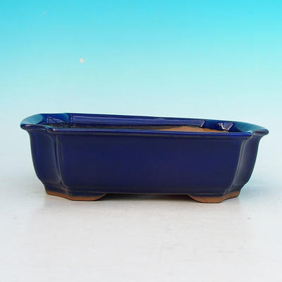 Bonsaischale aus Keramik H 03 - 16,5 x 11,5 x 5 cm, blau - 16,5 x 11,5 x 5 cm - 2