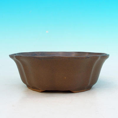 Bonsaischale aus Keramik H 06 - 14,5 x 14,5 x 4,5 cm, braun - 14,5 x 14,5 x 4,5 cm - 2