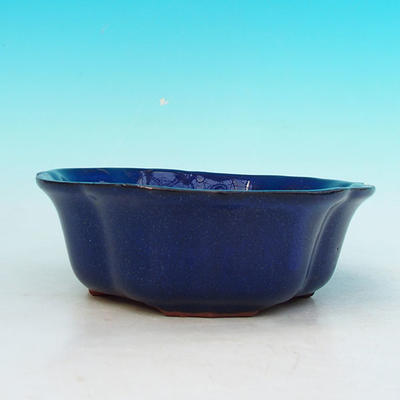 Bonsaischale aus Keramik H 06 - 14,5 x 14,5 x 4,5 cm, blau - 14,5 x 14,5 x 4,5 cm - 2
