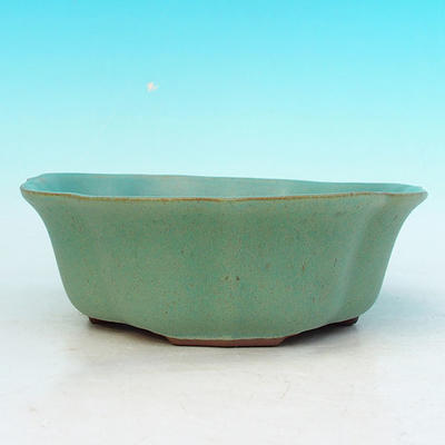 Bonsaischale aus Keramik H 06 - 14,5 x 14,5 x 4,5 cm, grün - 14,5 x 14,5 x 4,5 cm - 2