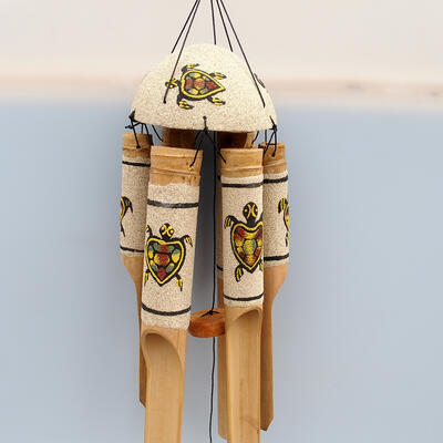 Glockenspielschildkröte aus Bambus 85 cm - 2