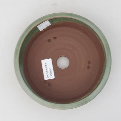 Bonsaischale aus Keramik 16 x 16 x 5 cm, Farbe grün - 3