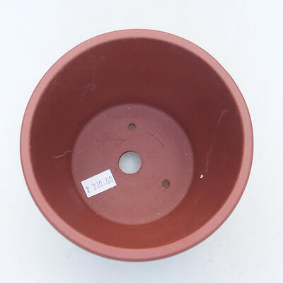 Bonsaischale aus Keramik 12,5 x 12,5 x 11,5 cm, Farbe braun - 3