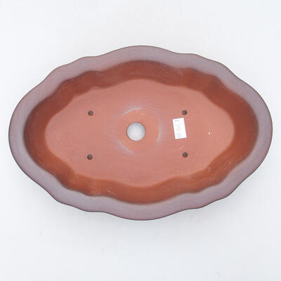 Bonsaischale aus Keramik 22 x 17 x 6 cm, Farbe braun - 3
