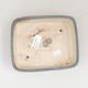 Keramische Bonsai-Schale 17 x 14 x 4,5 cm, Farbe blau - 3/3
