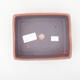 Keramische Bonsai-Schale 14,5 x 11,5 x 4,5 cm, braune Farbe - 3/3