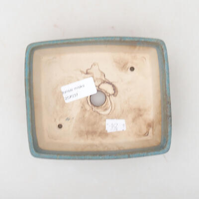 Keramische Bonsai-Schale 14,5 x 11,5 x 4,5 cm, Farbe grün - 3