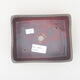 Keramische Bonsai-Schale 14,5 x 11,5 x 4,5 cm, graue Farbe - 3/3