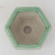 Keramik-Bonsaischale 7 x 6 x 5,5 cm, Farbe grün - 3/3