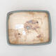 Keramische Bonsai-Schale 20 x 15,5 x 5 cm, Farbe blau - 3/3