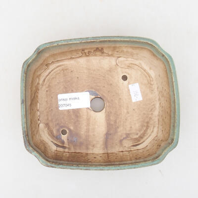 Keramische Bonsai-Schale 16,5 x 14 x 5,5 cm, Farbe grün - 3