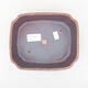 Keramische Bonsai-Schale 16,5 x 14 x 5,5 cm, braune Farbe - 3/3