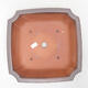 Bonsaischale aus Keramik 21,5 x 21,5 x 6,5 cm, Farbe braun - 3/3