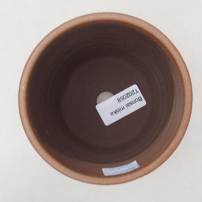 Keramische Bonsai-Schale 10 x 10 x 9,5 cm, Farbe braun - 3